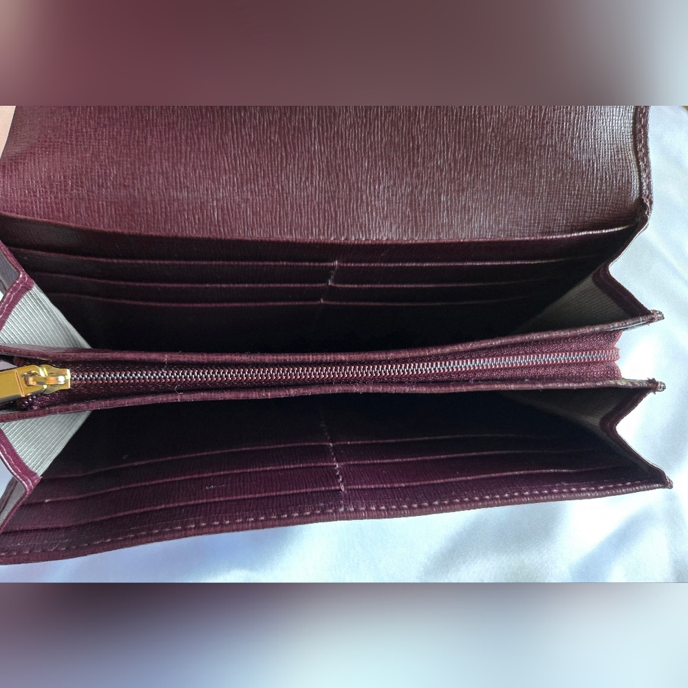 Furla Rich Burgundy Leather Wallet - Picture 10 of 11